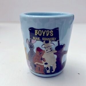 Vintage Boyds Bear Country Ceramic Shot Glass